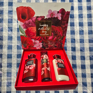 BBW Japanese Cherry Blossom Fine Fragrance Mist Body Wash Cream Mothers Day Gift